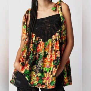 NWOT Free People Bali Moroccan Flowers Tunic